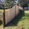 wooden curved fence
